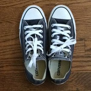 Navy Blue Low Top Converse